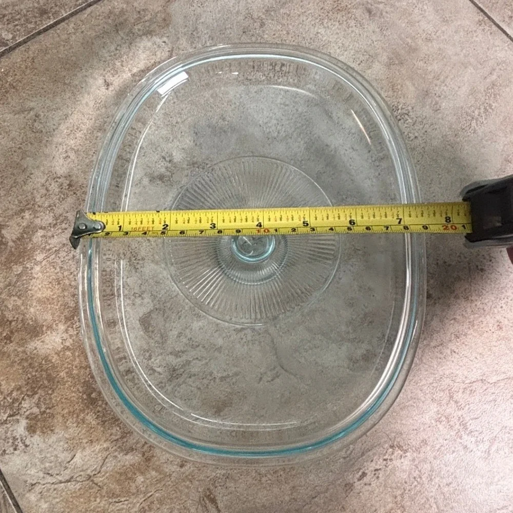 Pyrex F-12-C Clear Oval Glass Casserole Replacement Lid F12C 31